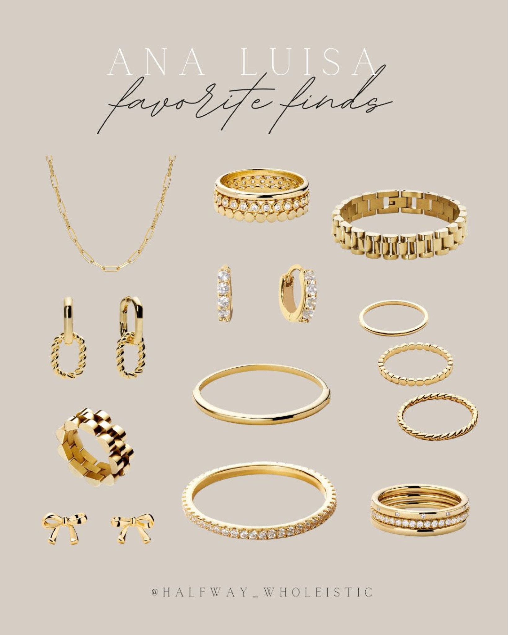 Shop my favorite jewelry essentials from @analuisany on sale now! Get up to 35% OFF these long-lasting, tarnish-proof, water-resistant pieces! #analuisa #analuisaambassador 

#LTKGiftGuide #LTKHoliday #LTKSeasonal