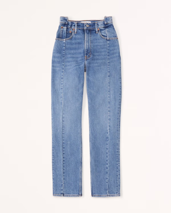 Women's Ultra High Rise 90s Straight Jean | Women's Bottoms | Abercrombie.com | Abercrombie & Fitch (US)