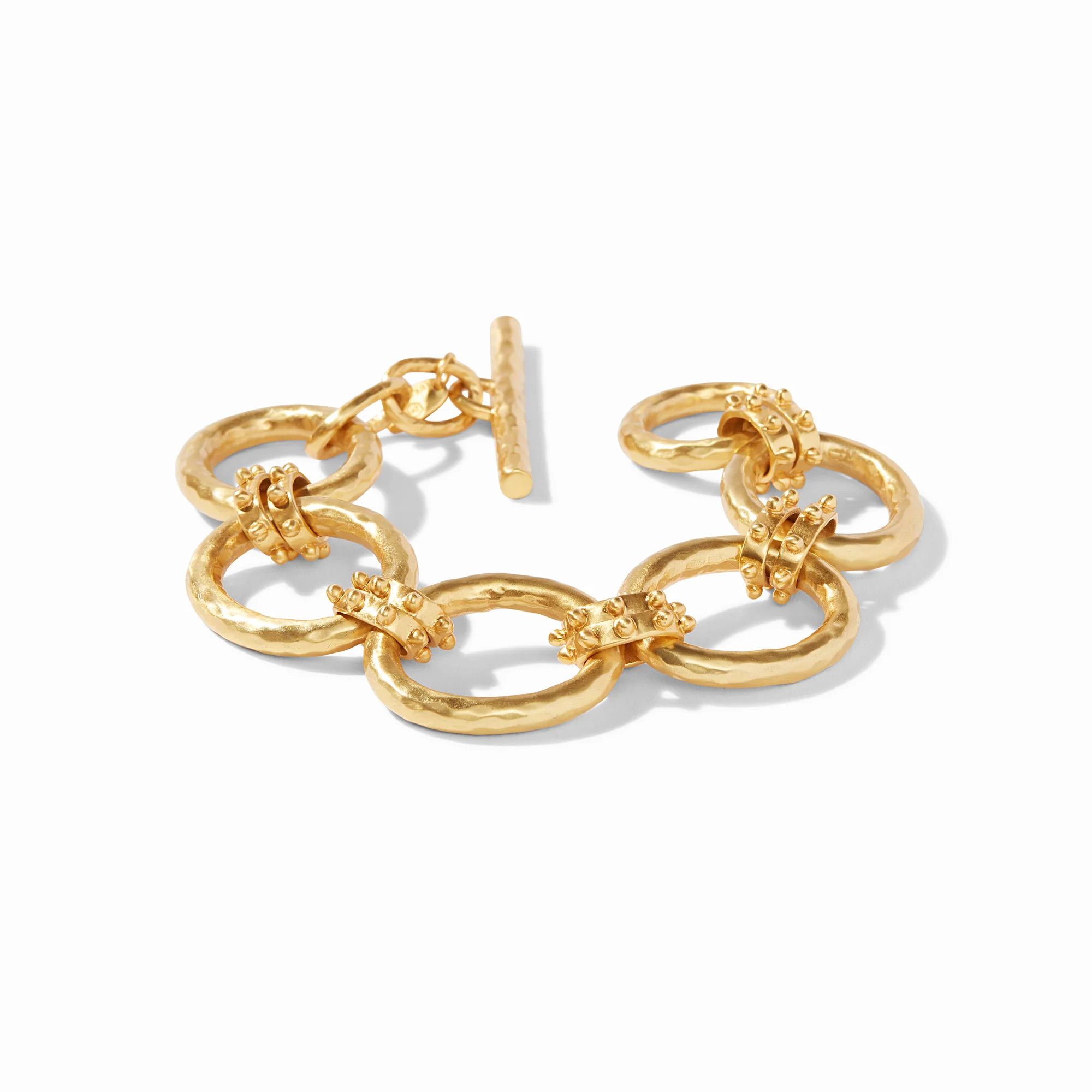 Soho Large Gold Link Bracelet | Julie Vos | Fall Fashion | Fall Style | Work Style | Julie Vos