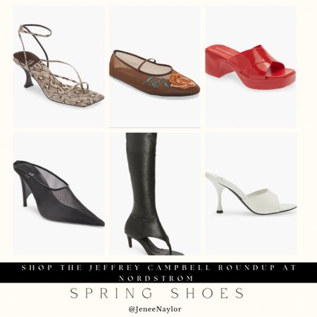 Spring shoe roundup from Jeffery Campbell at Nordstrom!

Flats, sandals, heels & more!

#LTKSeasonal #LTKstyletip #LTKshoecrush
