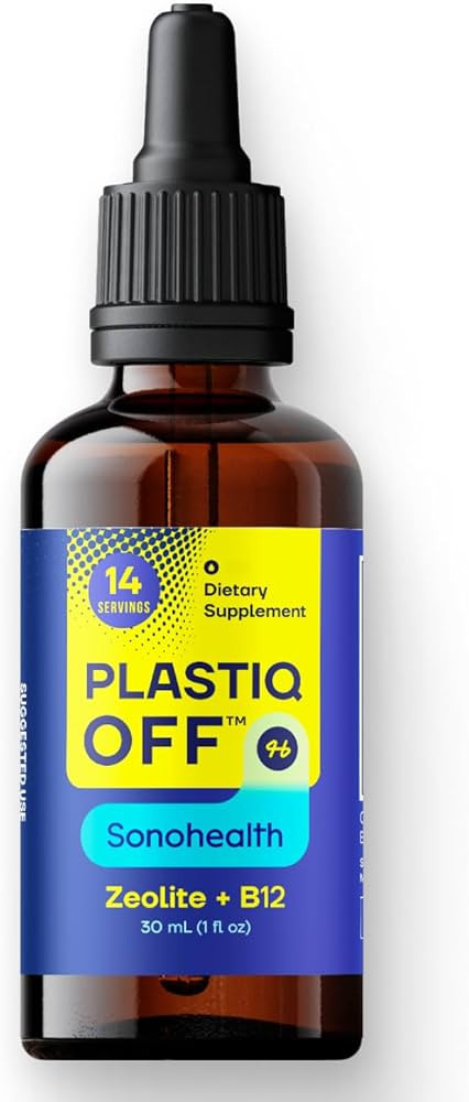 SonoHealth Plastiq Off Zeolite Detox & Cleanse Support with Micronized Zeolite, Liquid Drops for ... | Amazon (US)