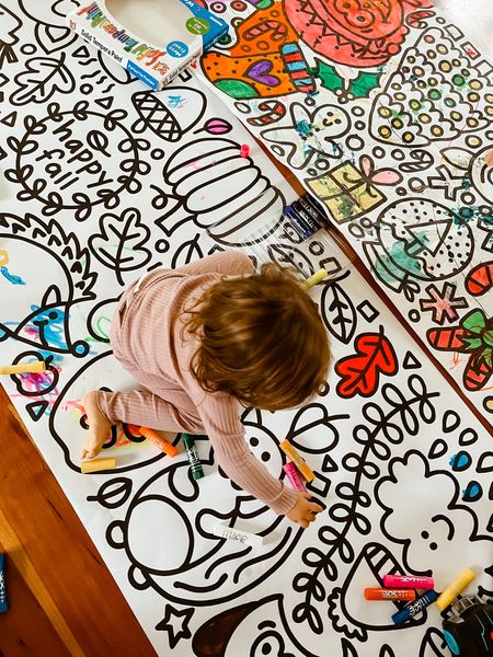 Cute 10ft. coloring papers and paint sticks for kids!

#LTKfamily #LTKHoliday #LTKkids
