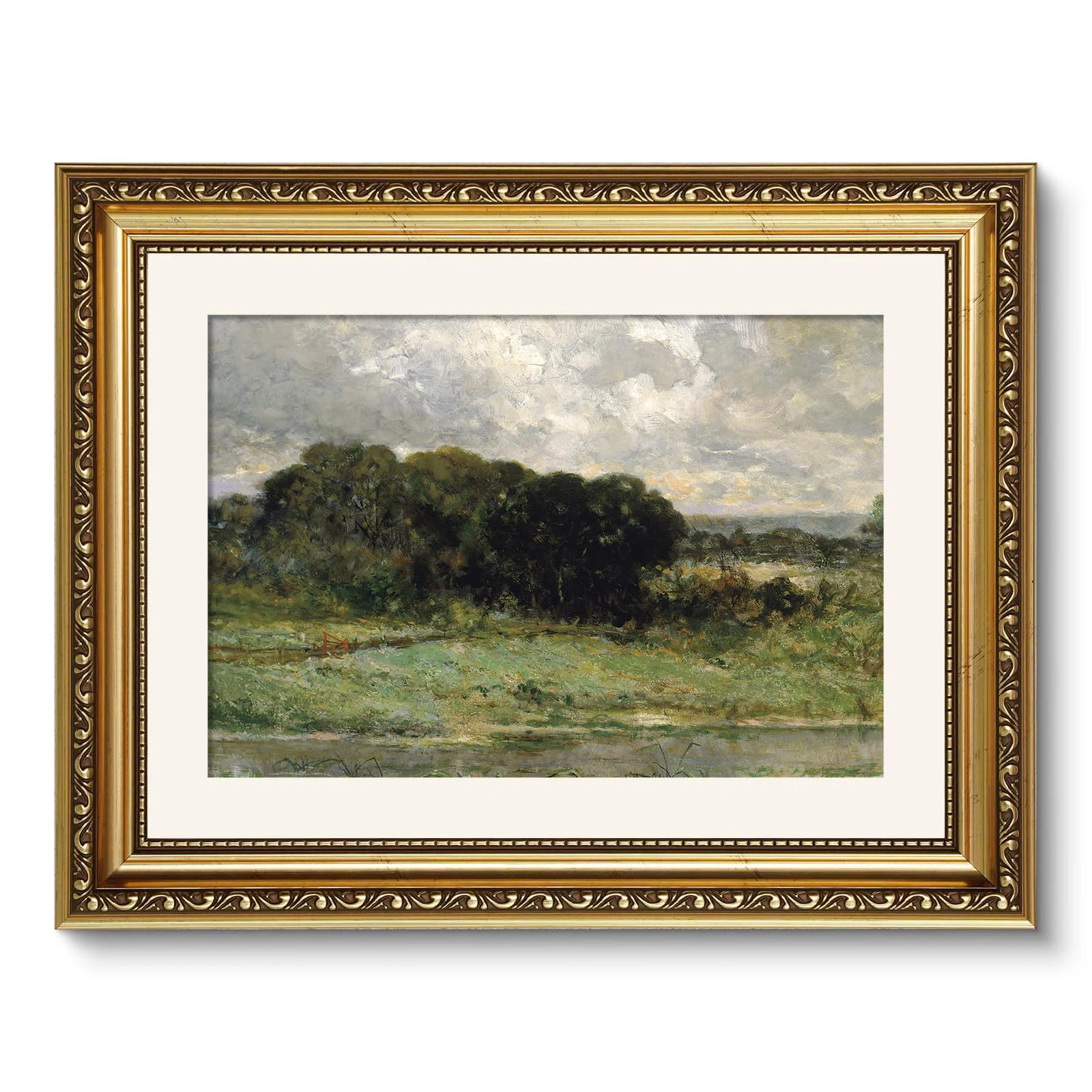 Vintage Swale Landscape Gold Framed Wall Art | Wayfair North America