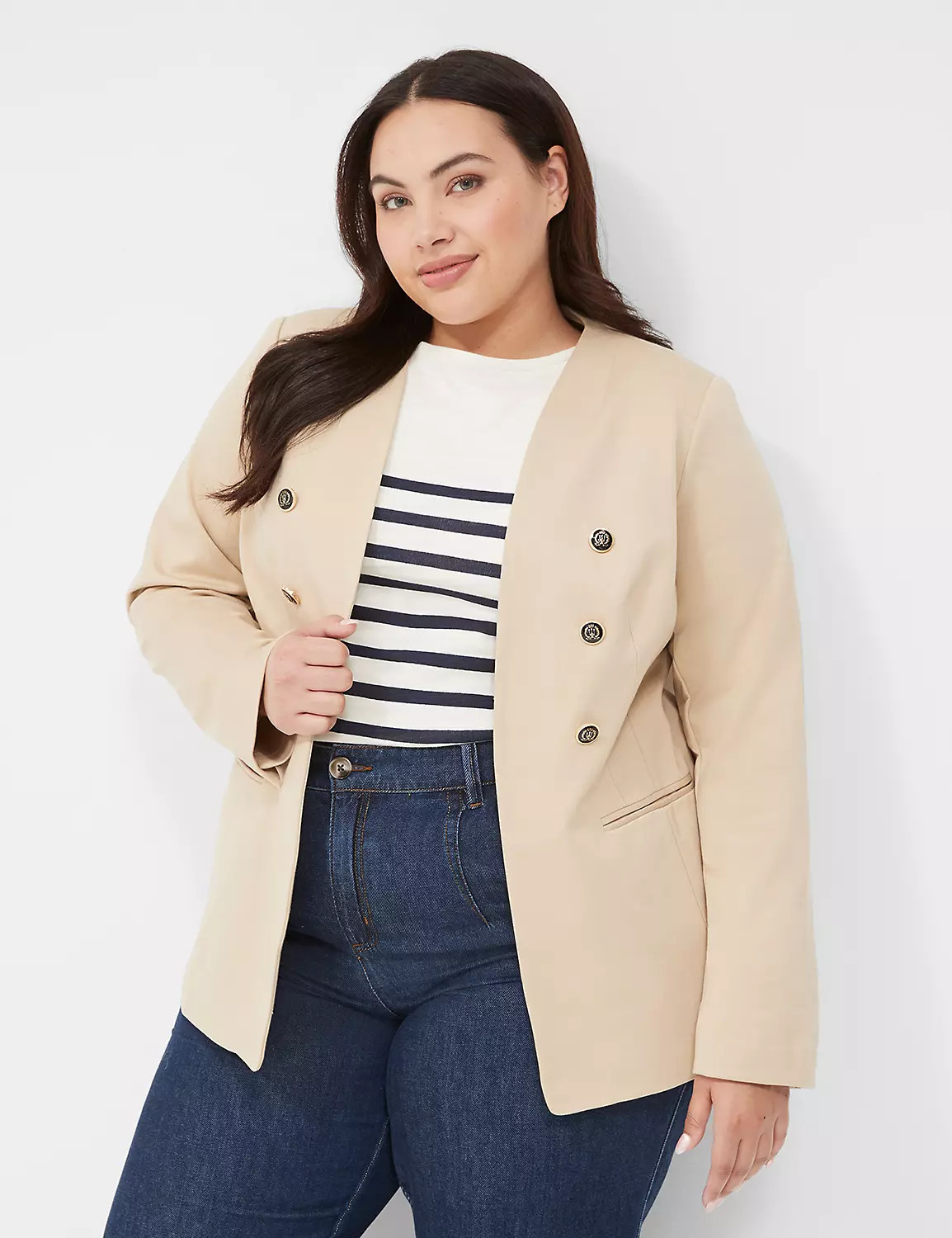 Ponte Bryant Collarless Blazer | LaneBryant | Lane Bryant (US)