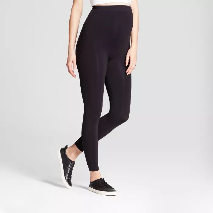 Maternity Seamless Footless Tight Belly Leggings - Isabel Maternity by Ingrid & Isabel™ Black | Target