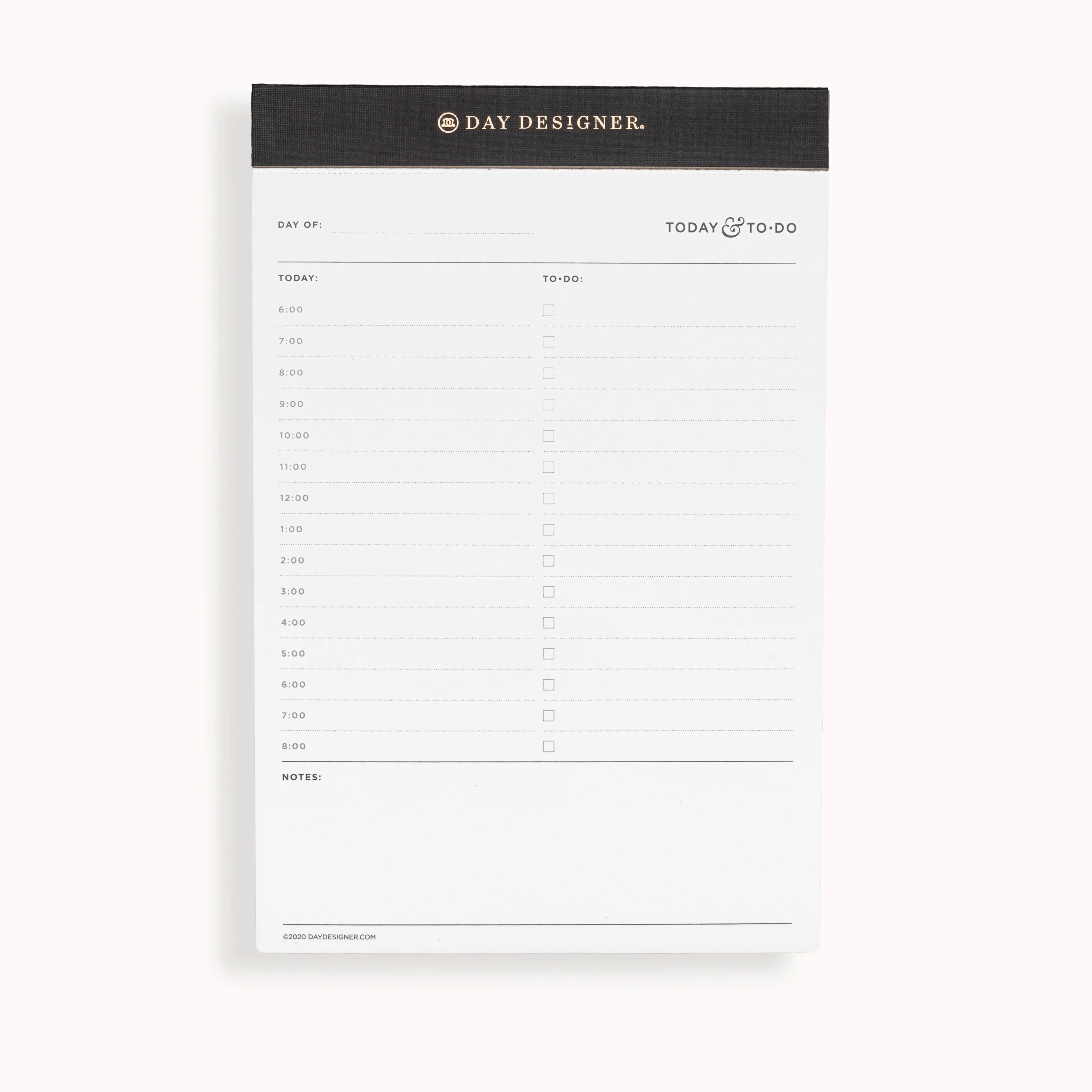Daily Project Planner Pad: Charcoal | Day Designer