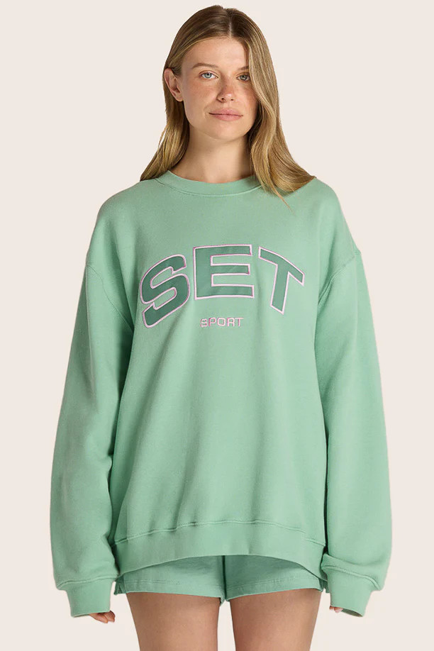 MIDWEIGHT SWEATS STAPLE SET CREWNECK - JULEP | SET Active