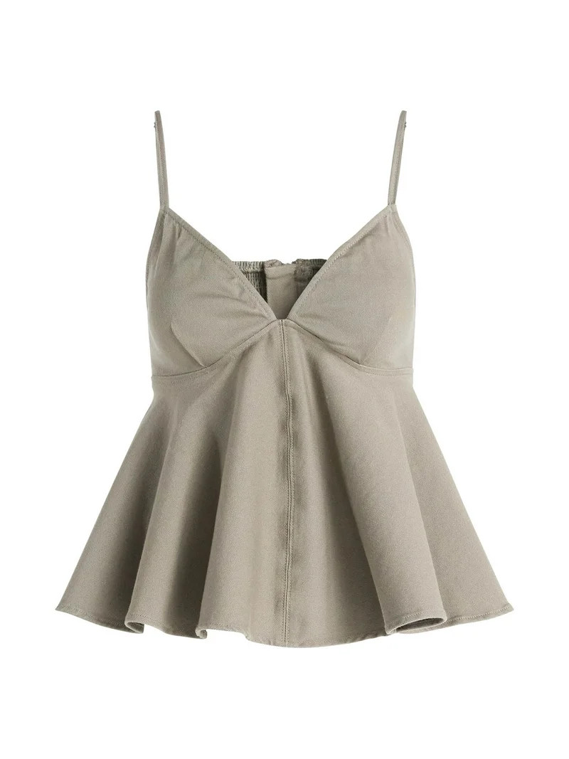 Scoop Women's and Women’s Plus Denim Peplum Top, Sizes XS-4X | Walmart (US)