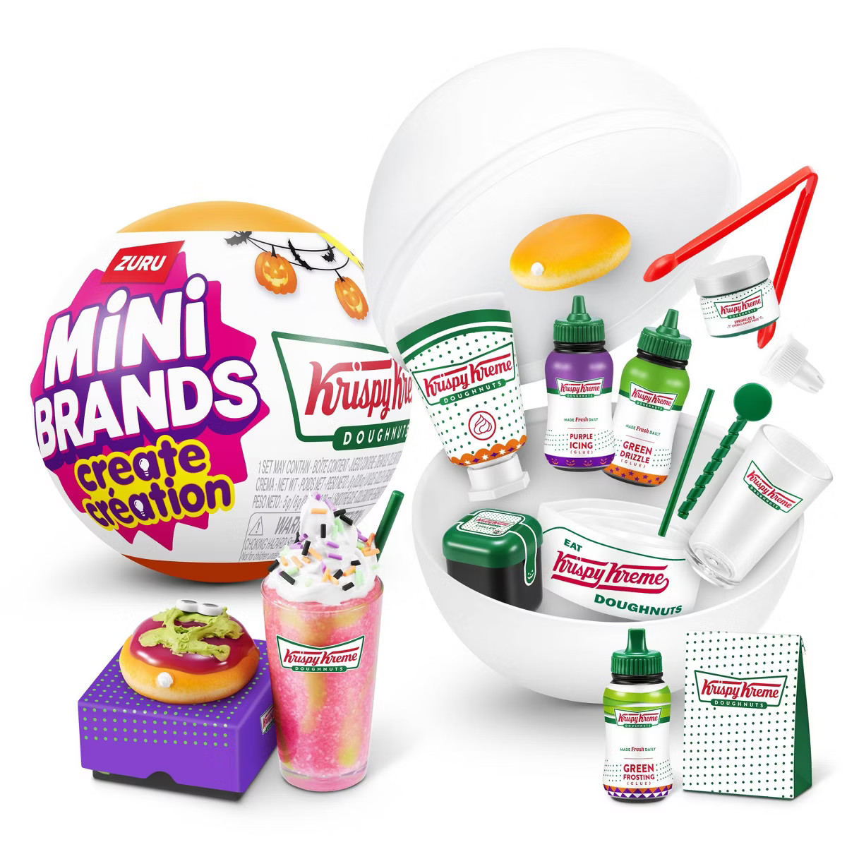 Mini Brands Krispy Kreme Create Halloween Series 1: Collectible Plastic Figure Toy | Target