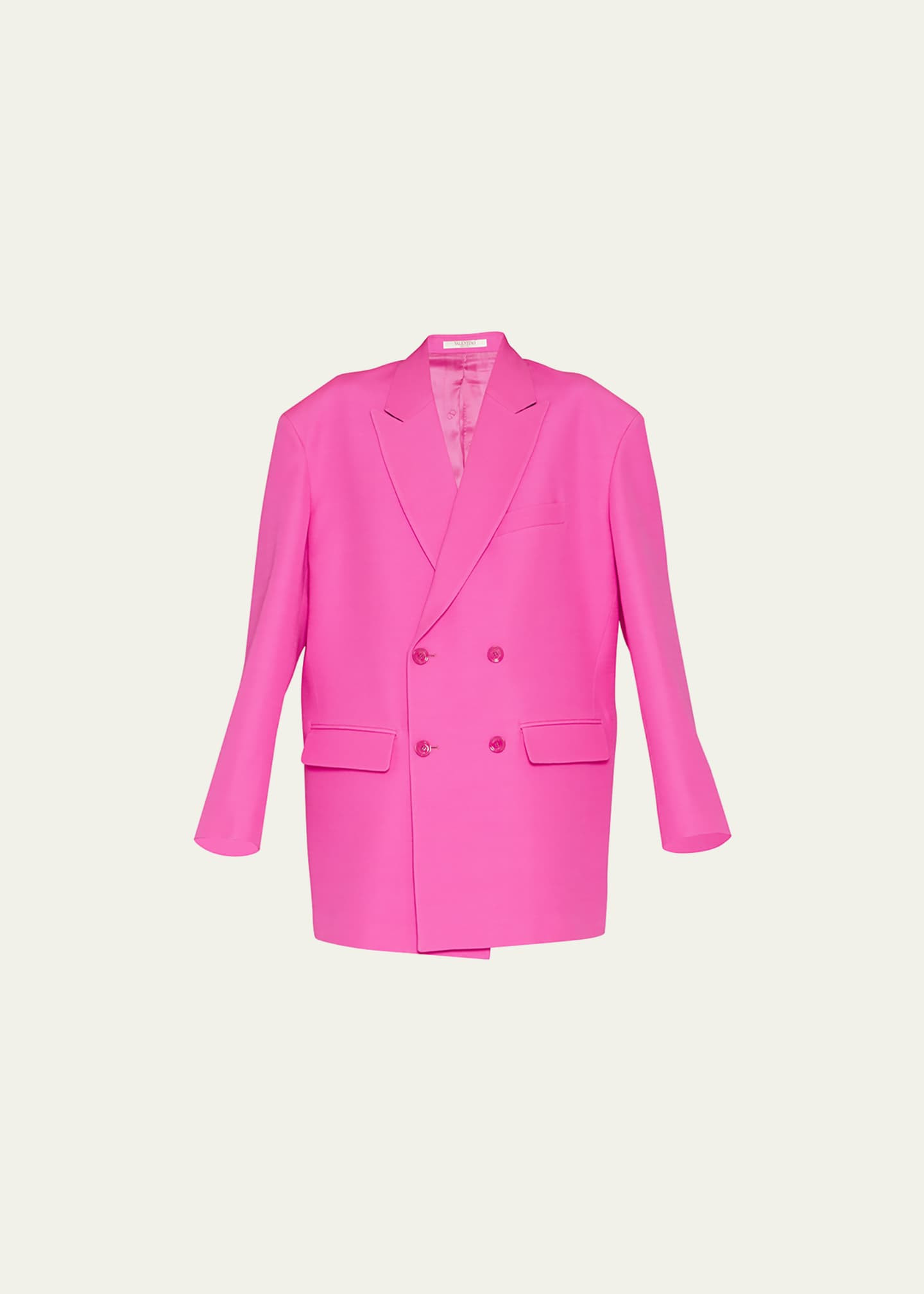 Valentino Double-Breasted Oversized Blazer Jacket | Bergdorf Goodman