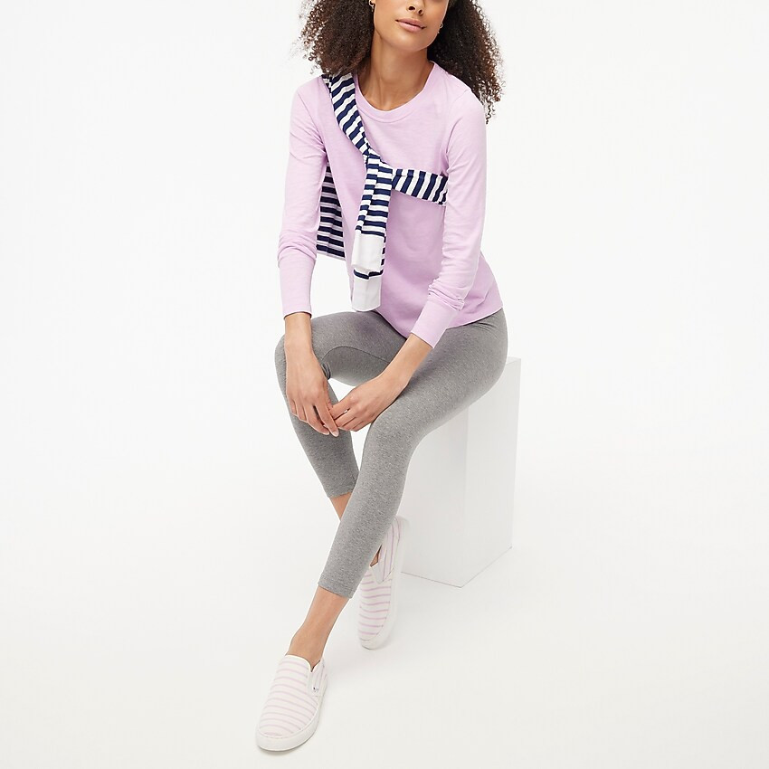 Long-sleeve crewneck girlfriend tee | J.Crew Factory
