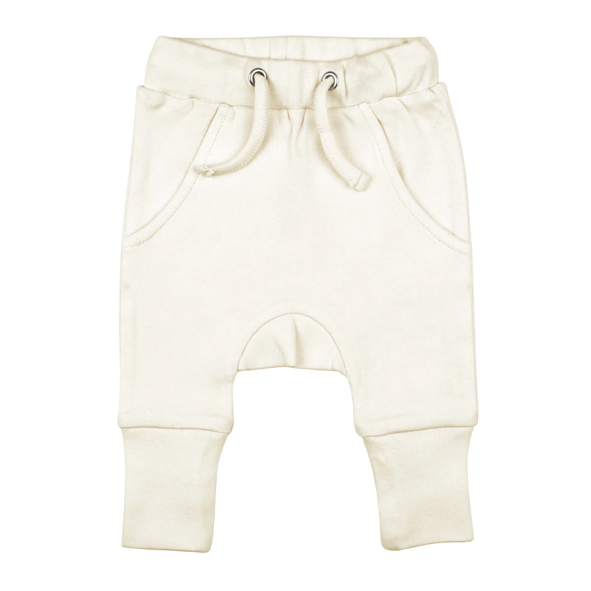 Organic Harem Joggers in Buttercream | L'ovedbaby