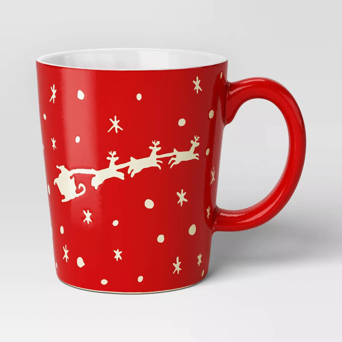 16oz Stoneware Christmas Santa Sleigh All Day Mug - Wondershop™ | Target