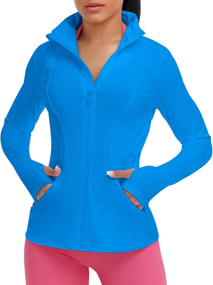 VUTRU Women's Workout Yoga Jacket Full Zip Running Track Jacket | Amazon (US)