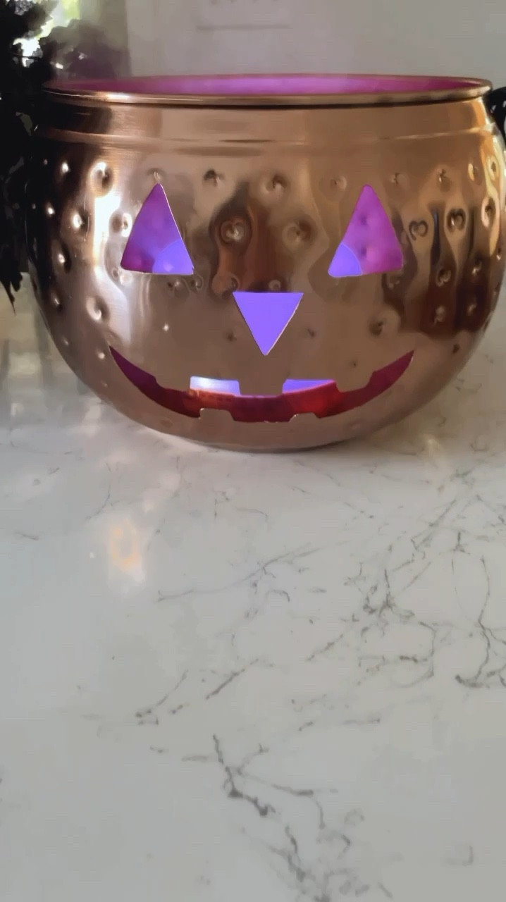 I found this amazing copper Jack-O-Lantern bucket, but thought it would also make a great decor piece for Halloween. You could add a candle (battery or real), twinkle lights or a diffuser like I did. 



***I used a drill bit to make a small hole in the bottom, back of my bucket so the power cord could fit through. 



#halloween #halloweendecor #copper #jackolantern #spookyseason #homedecor 

#LTKFindsUnder50 #LTKHome #LTKSeasonal