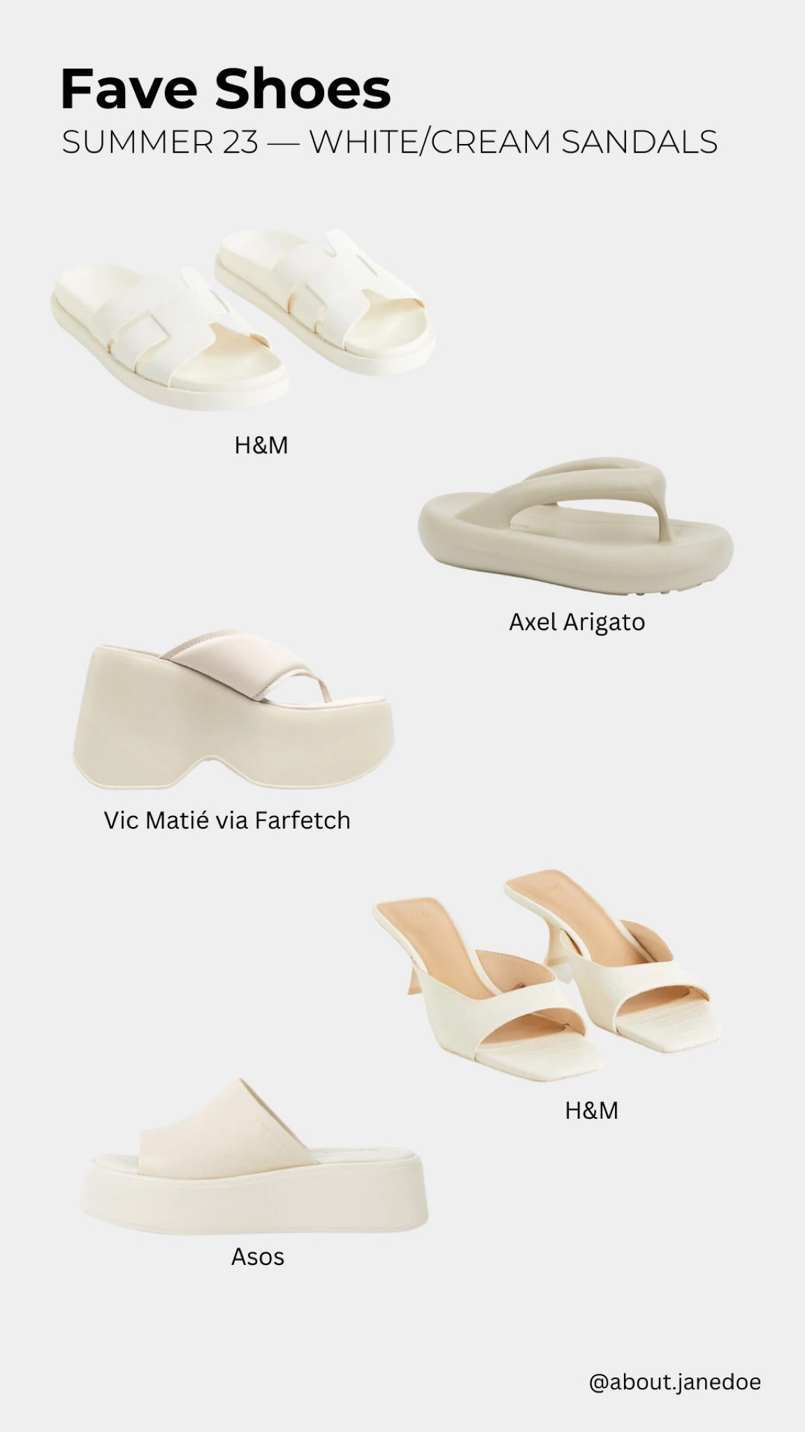 Key / Favorite white and cream sandals for Summer 2023 

#LTKFind #LTKSeasonal #LTKshoecrush