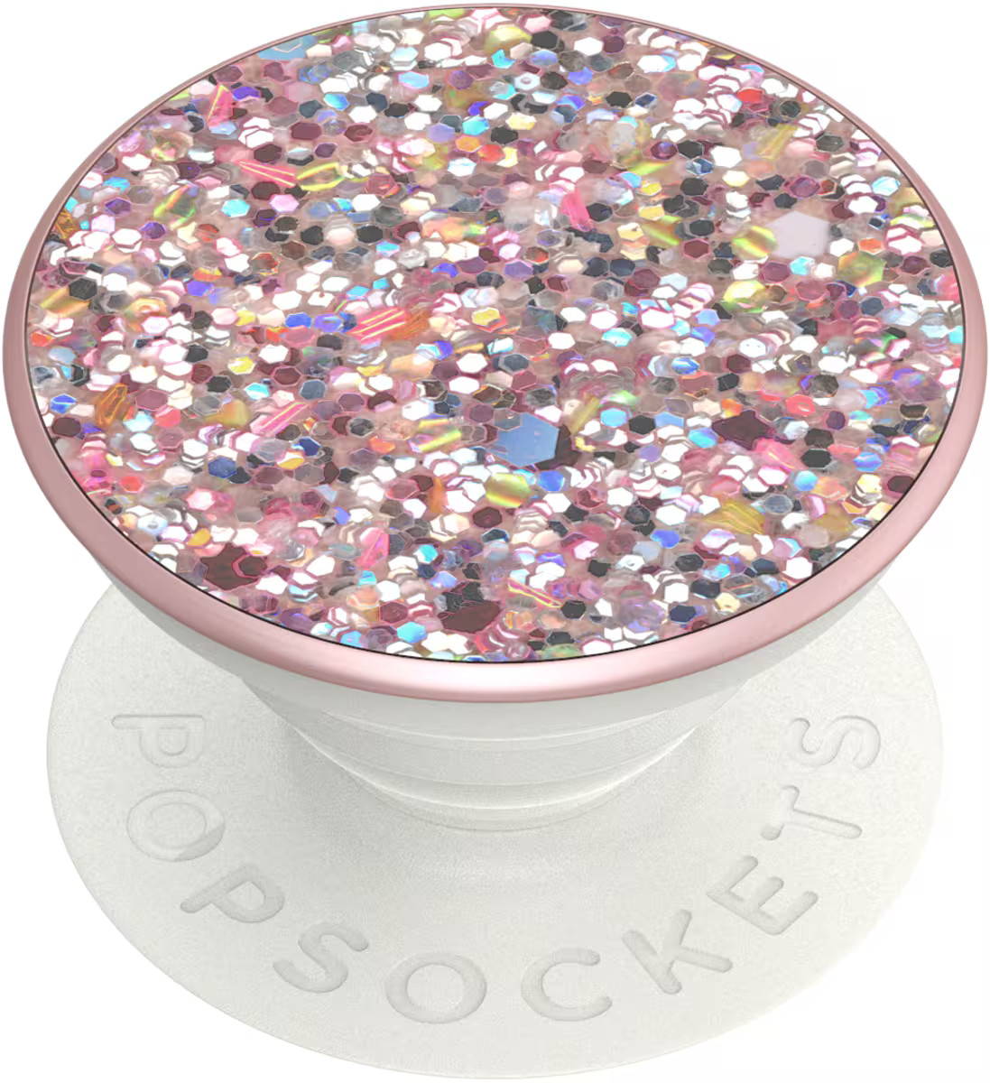 PopSockets PopGrip Premium Cell Phone Grip & Stand for Mobile Phones Sparkle Rosebud Pink 802443 ... | Best Buy U.S.
