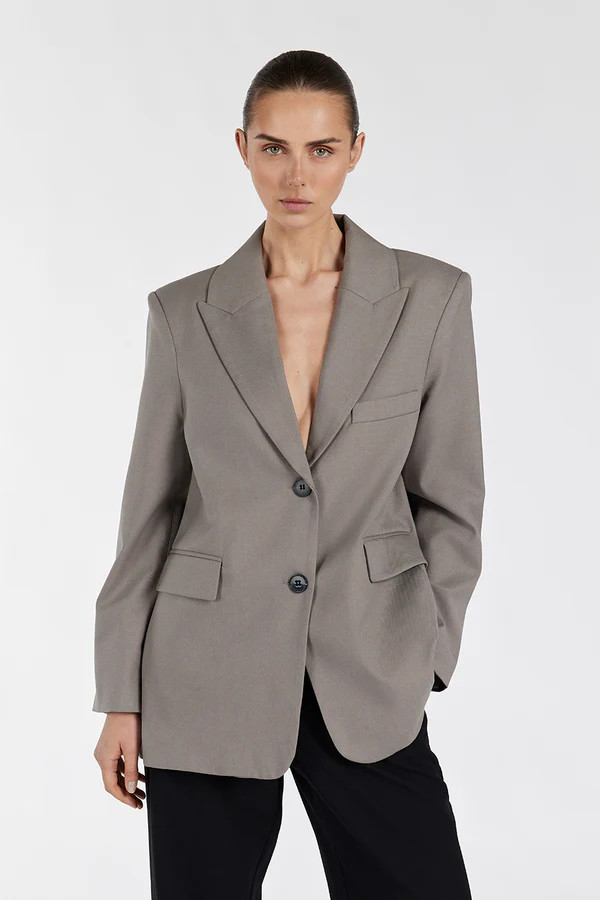 HARLEY SMOKE OVERSIZED BOYFRIEND BLAZER | DISSH