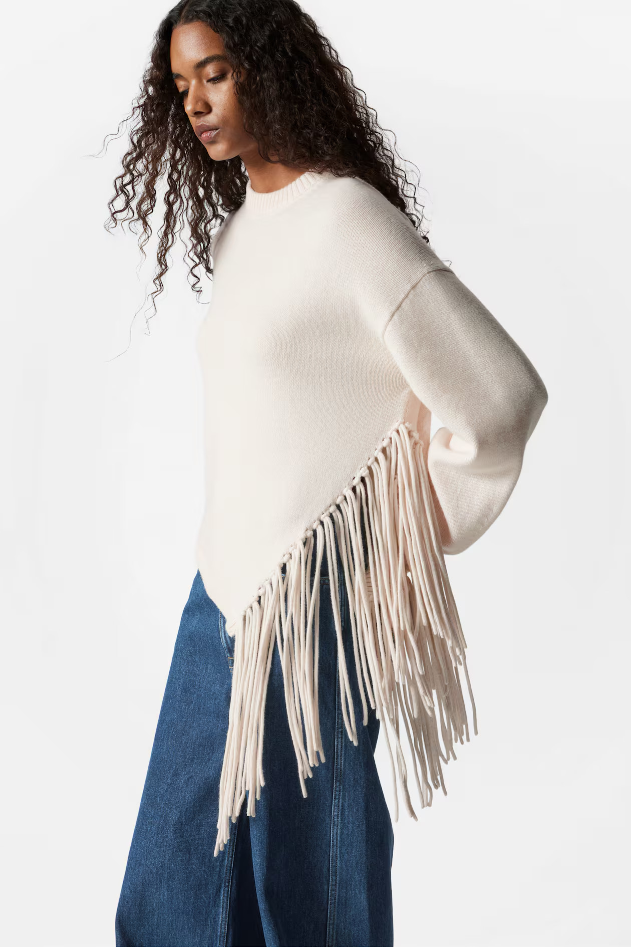 Asymmetric Fringe Sweater | H&M (UK, MY, IN, SG, PH, TW, HK)