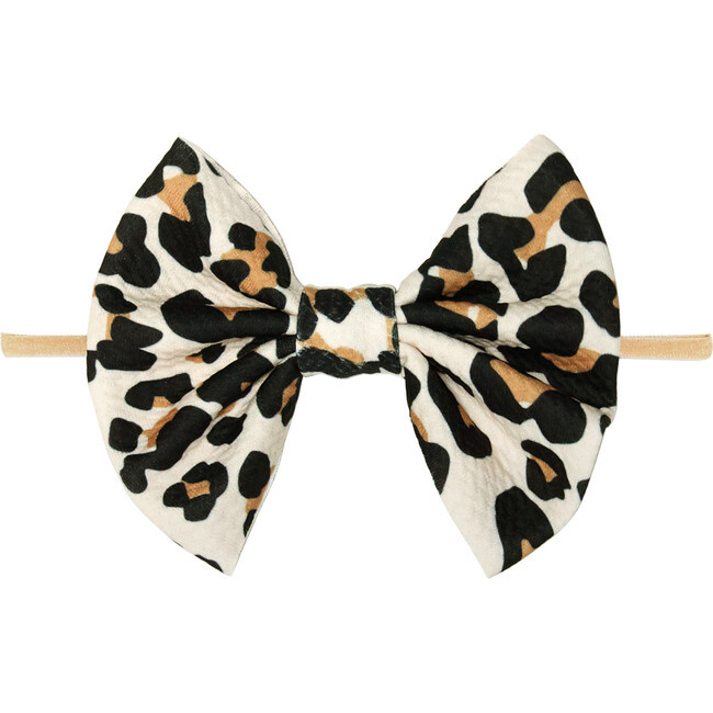 Posh Peanut | Lulu Nylon Headband, Lana Leopard (Tan, One Size) | Maisonette | Maisonette