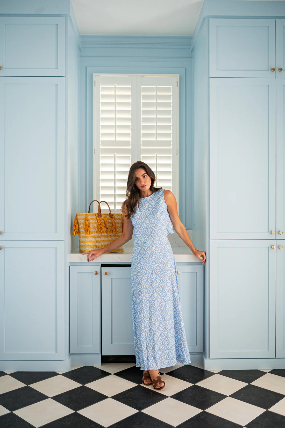 Seashell Print Maxi Skirt Set | Sail to Sable