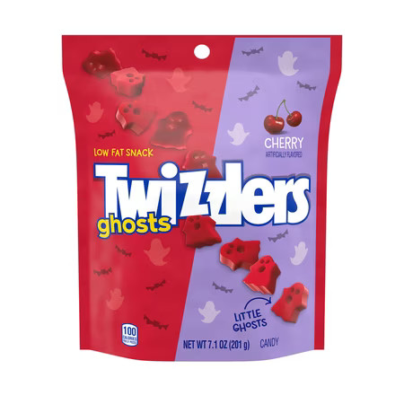 Twizzlers Ghosts Cherry Flavored Chewy, Halloween Candy Bag, 7.1 oz | Walmart (US)