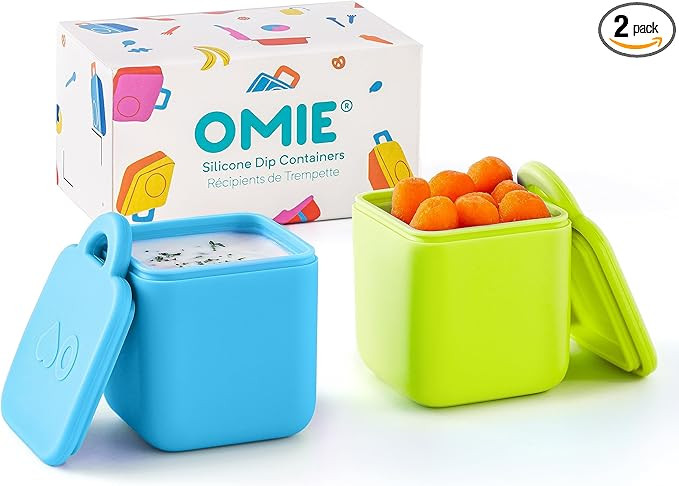 Omie OmieBox (2 pack) Leakproof Dips Containers To Go, Salad Dressing Container, Condiment Contai... | Amazon (US)