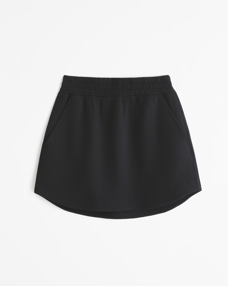 Abercrombie & Fitch Women's YPB neoKNIT Unlined Mini Skirt in Onyx - Size XS | Abercrombie & Fitch (US)