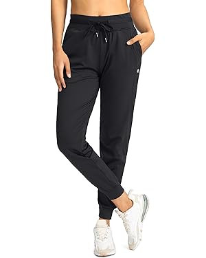 G Gradual Women's Joggers Pants with Zipper Pockets High Waisted Athletic Tapered Sweatpants for ... | Amazon (US)