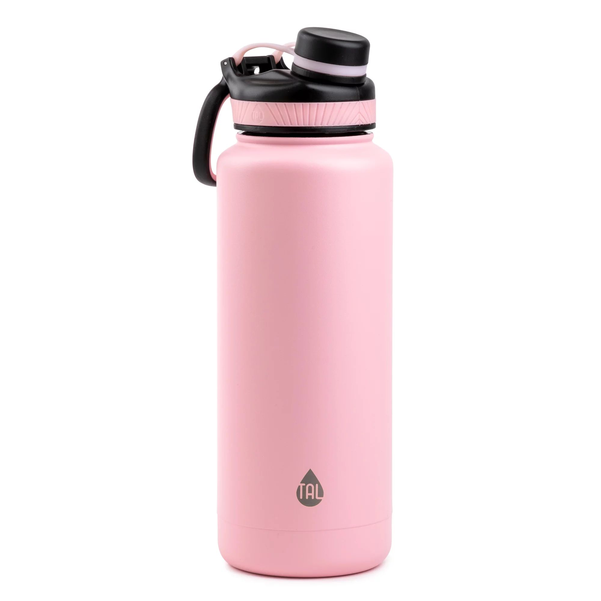 TAL Ranger 40 oz Pink and Black Stainless Steel Water Bottle with Wide Mouth Lid - Walmart.com | Walmart (US)