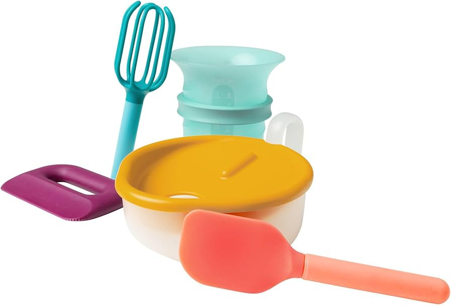 Boon Intro Toddler Food Prep Set - Kids' Kitchen Tools - 5 Unique Toddler Kitchen Accessories Inc... | Amazon (US)