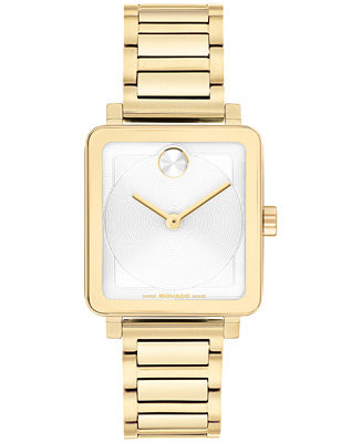 Women's Bold Evolution 2.0 Swiss Quartz Ionic Plated Light Gold Steel Watch 26mm | Macy's