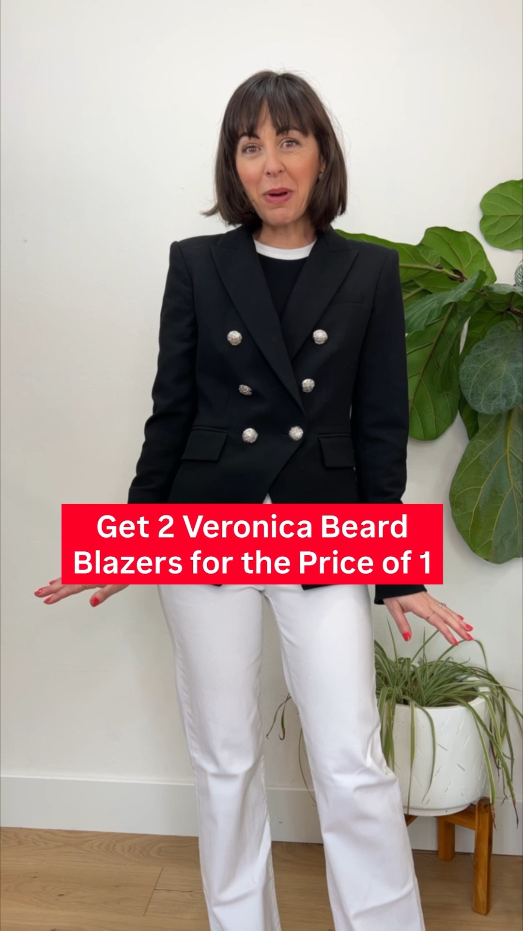 Let’s consider cost per Wear This quality blazer is completely convertible. Design is in the details and this blazer is often copied but never duplicated.
✅Flattering feminine fit
✅ functional button sleeves that can be cropped
✅ easily converts from double to single breasted
✅ layer without bulk, zip in less $ Dickie collars 

#LTKOver40