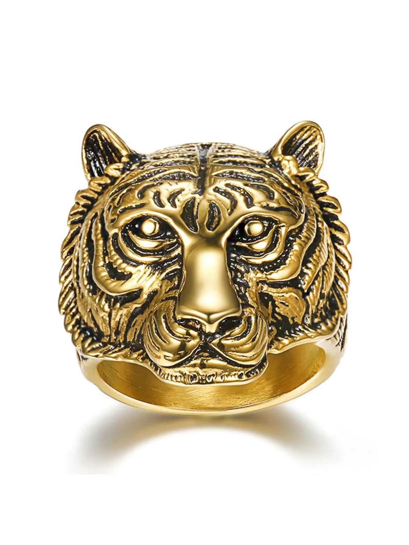 Men Tiger Design Ring
   SKU: sj2202165589510407      
          (38 Reviews)
            US$6.00... | SHEIN