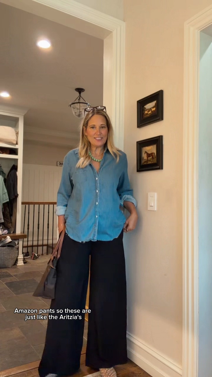 I hate admit it, but these glasses and this shirt are just worth it. I’m also admitting that these Amazon pants and the way to go. I’ve compared them to Tegan’s $150 ones and they are just as good.

#LTKootd #LTKdayinmylife #LTKOver40