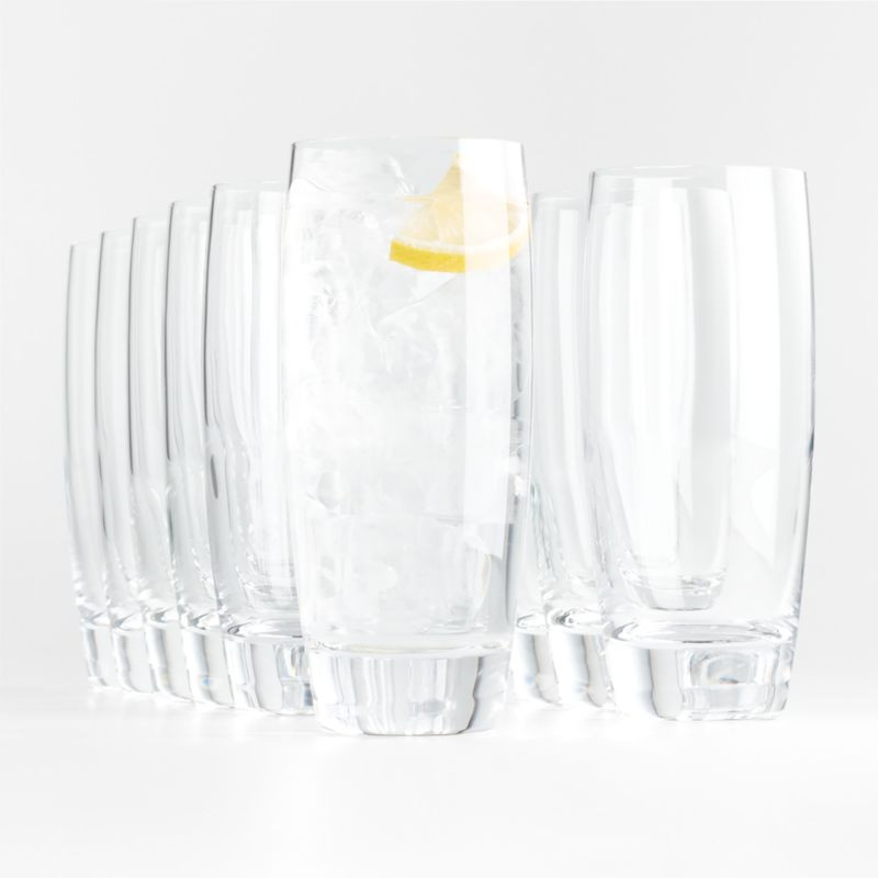 Otis Tall Drink Glasses, Set of 12 + Reviews | Crate & Barrel | Crate & Barrel