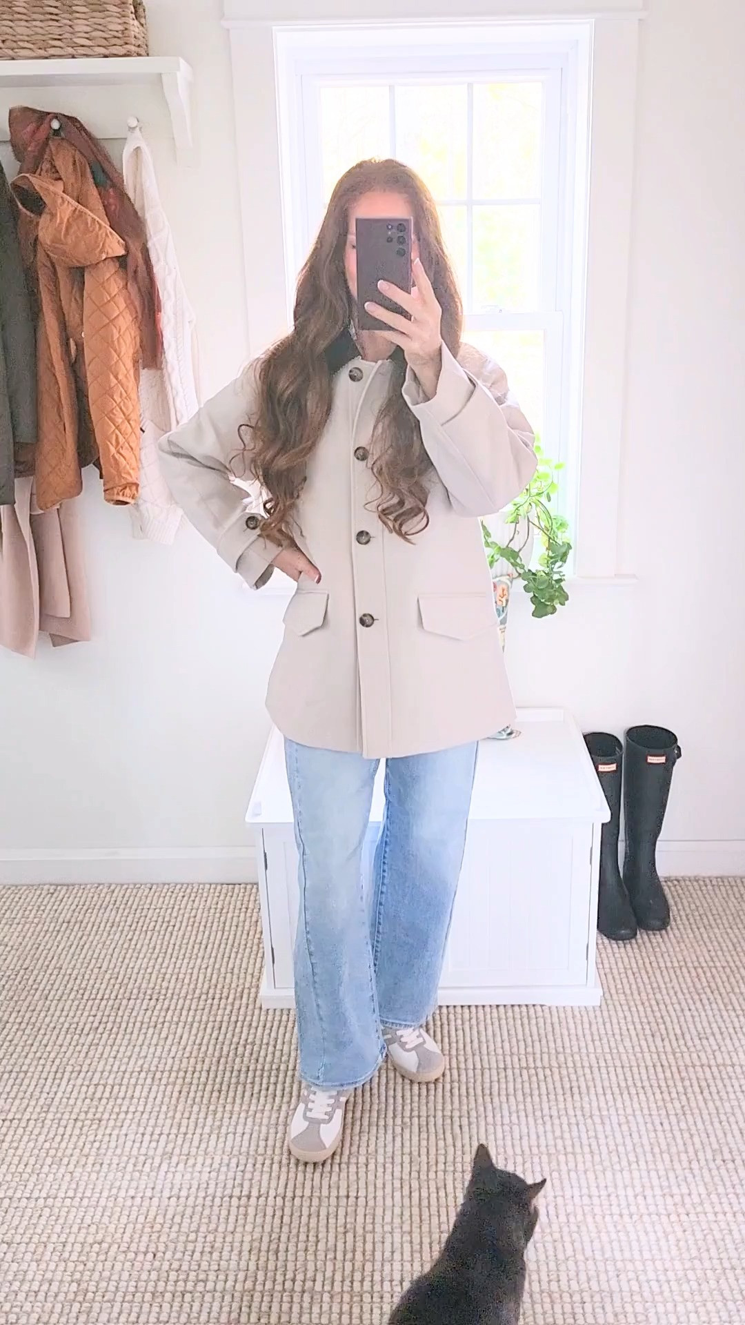 A good neutral barn jacket is everything 🤍 love this one for that polished but still casual feel.
Easy to throw on with denim and sneakers for everyday. (Rascal approved 🐾)
Linked similar styles.

#ltkstyle #ltkit #ltkfashion #ltkfinds #neutralstyle #everydaystyle #effortlessstyle #classicstyle #casualchic #denimoutfit #jeansoutfit #springstyle #fallstyle #elevatedbasics #timelessstyle #wardrobestaples #over40style #over50style #midlifefashion #outfitinspo #ootd #ltkunder100 

 #LTKdayinmylife #LTKgrwm #LTKootd