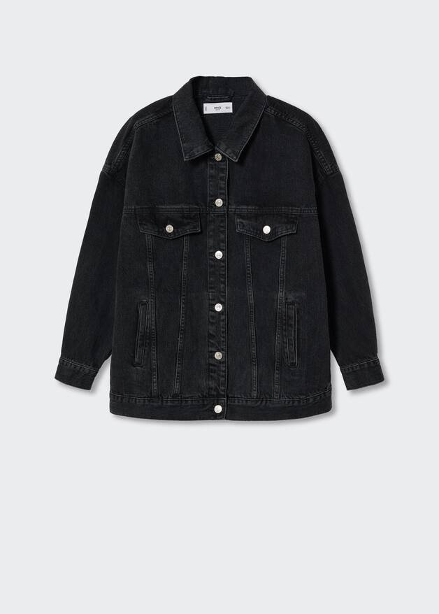 Oversize denim jacket -  Women | Mango USA | MANGO (US)