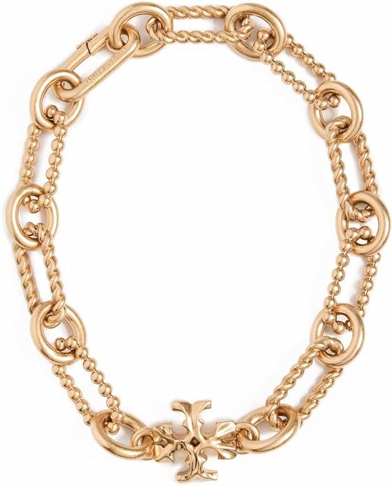 Tory Burch Women's Roxanne Chain Beaded Rope Necklace | Amazon (US)