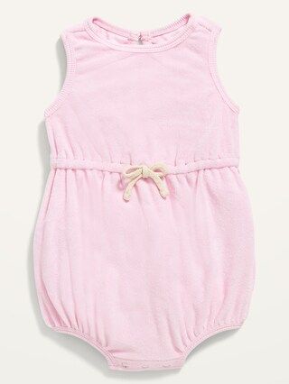 Sleeveless Loop-Terry Romper for Baby | Old Navy (US)
