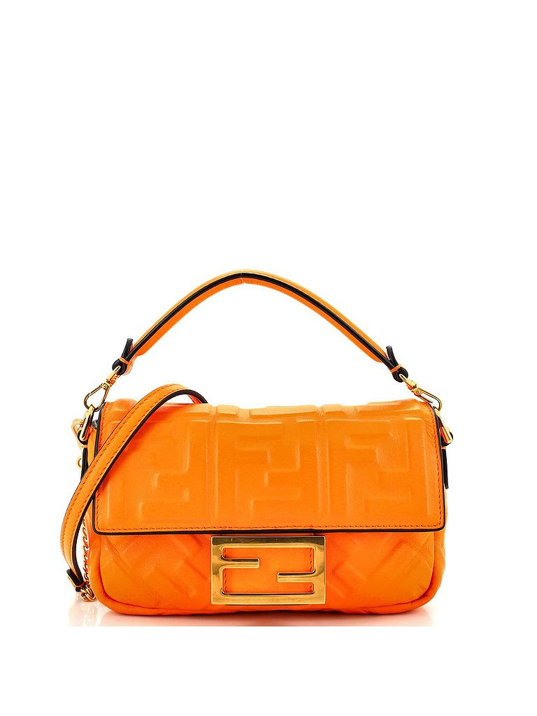 Fendi Leather Crossbody Bag: Orange Bags | ThredUp