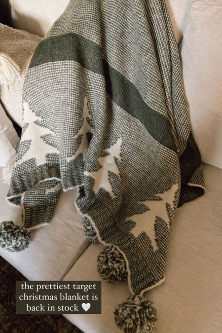 This gorgeous Target Studio McGee Christmas blanket is back in stock. A great gift idea or perfect to drape over your couch during the holiday season. 

#LTKhome #LTKfindsunder50 #LTKHoliday