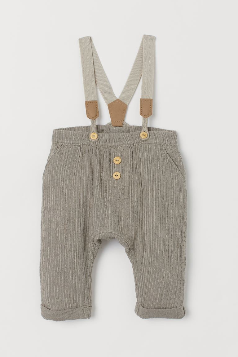 Cotton Pants with Suspenders | H&M (US + CA)