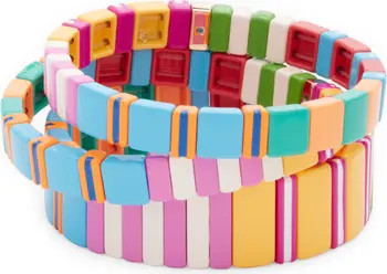 ROXANNE ASSOULIN Feeling Groovy Set of 3 Bracelets | Nordstrom | Nordstrom