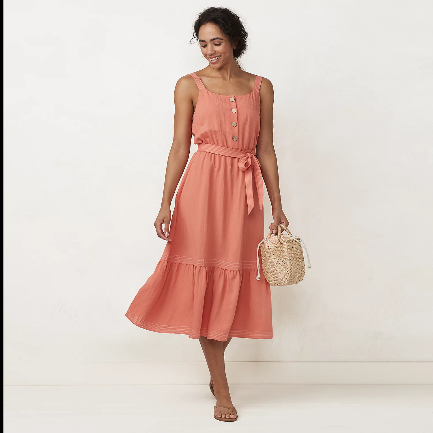 Women's LC Lauren Conrad Trapunto Stitch Maxi Dress | Kohl's
