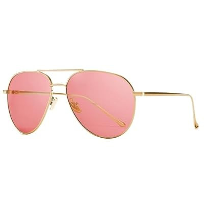SUNGAIT Women's Lightweight Oversized Aviator Sunglasses - Mirrored Polarized Lens Classic… | Amazon (US)