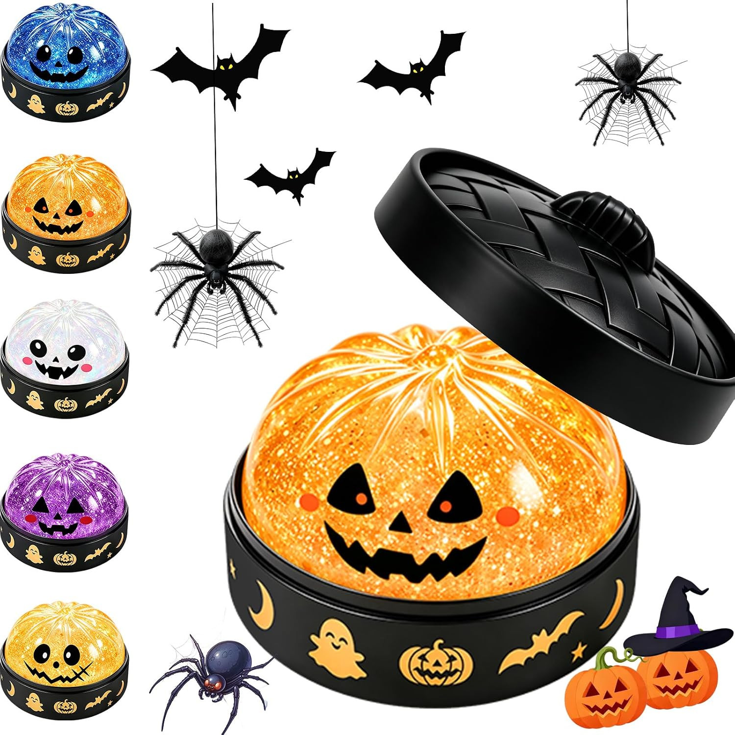 Halloween Squishy Dumpling Toy with Box, Giant Squishy Dumpling Halloween Squishies Toy, Stretchable Squeeze Stress Ball Fidget Sensory Toy for Halloween Party Favors Gifts | Amazon (US)