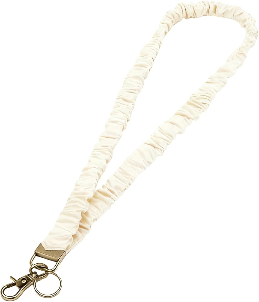 Stretchy Scrunchie Lanyard for ID Badges Keys, Teacher Lanyard with ID Holder Retractable Design ... | Amazon (US)