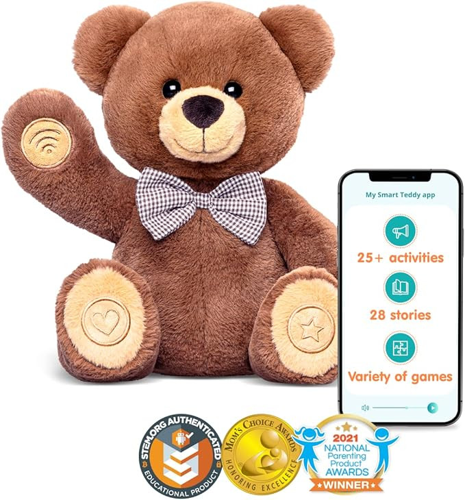 Smart Teddy Bear, Learning & Education Toy, Interactive Talking Teddy Bear,Storytime Toy, Toddler... | Amazon (US)