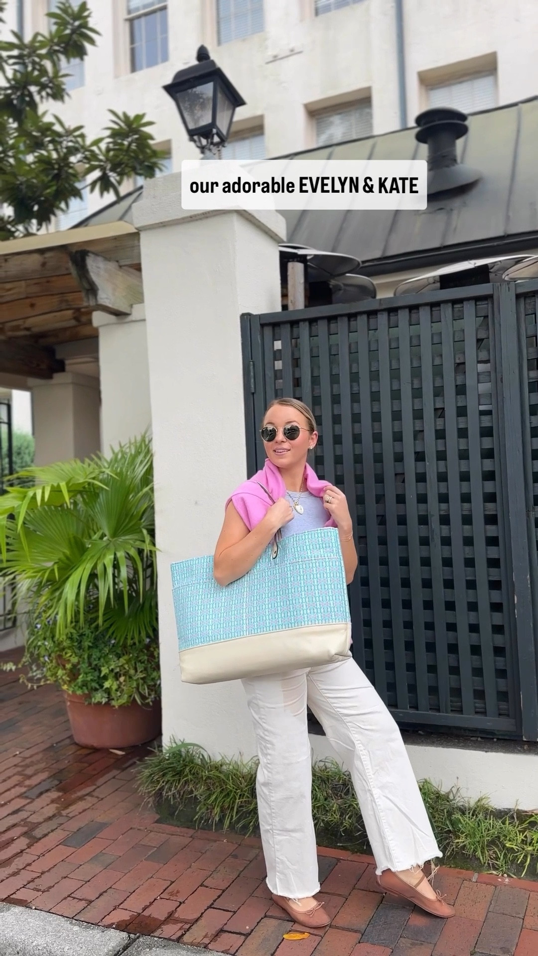 These @evelynandkate styles are perfect for packing for summer trips… refresh your porch or patio with their colorful ruffle throw pillows too! The patterns on everything are from the original oil paintings done by best friends Evelyn and Kate themselves (& do you see the pink peony one?!). The quality of each piece is impeccable and they came wrapped so beautifully. They’d make the most special gift for your sister, mom, or of course best friend! 🩵#ad #evelynandkate 

#LTKItBag #LTKSeasonal #LTKGiftGuide